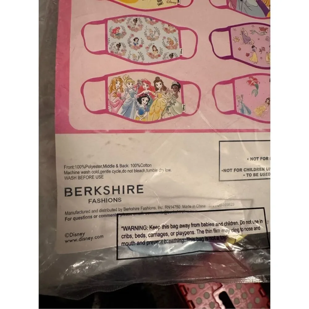 10 Little girls washable Disney masks